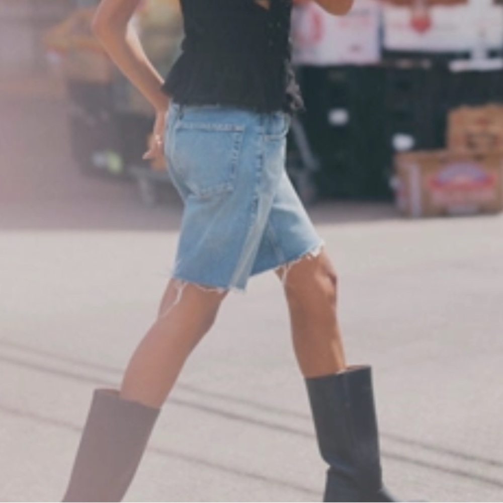 Anthropologie Pilcro Denim cut off Blue Jean Shorts - Picture 1 of 9